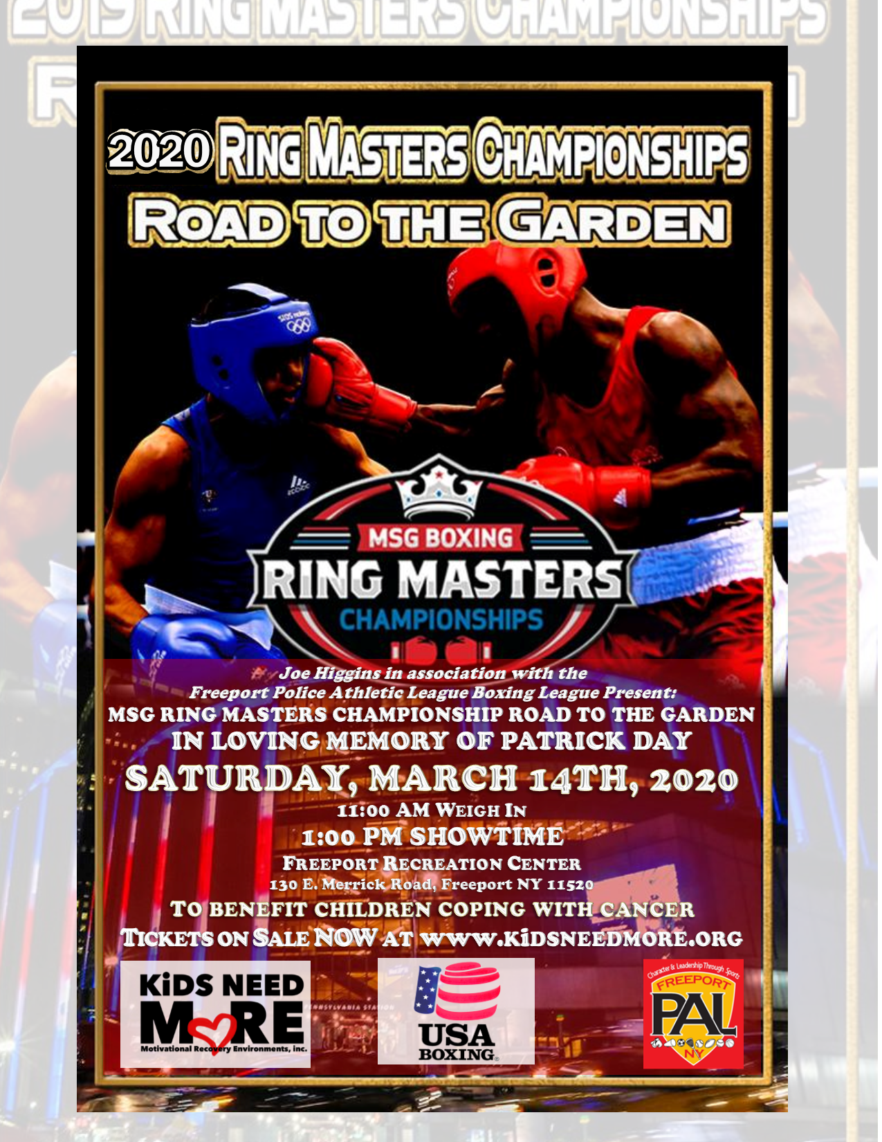 2020 Ring Masters Road to MSG KiDS NEED MoRE